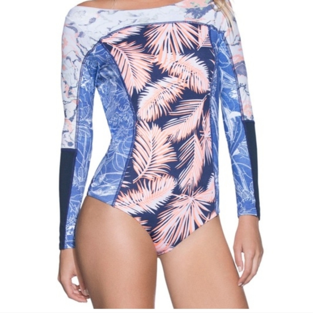 Maaji Long Sleeve Swimsuit Open Back
